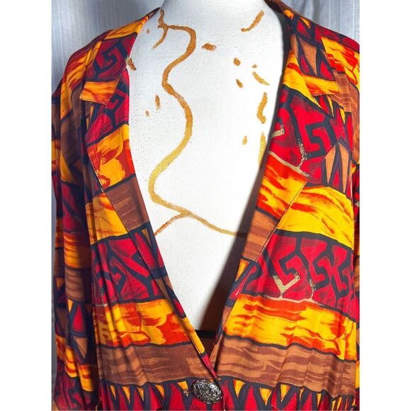 Fritz & Lloyd | Women’s | Blazers | Size 8 | Vintage Abstract Autumn Light Blaze - Picture 2 of 5